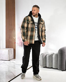 Чоловічий спортивний теплий костюм кофта на синтепоні і флісові штани