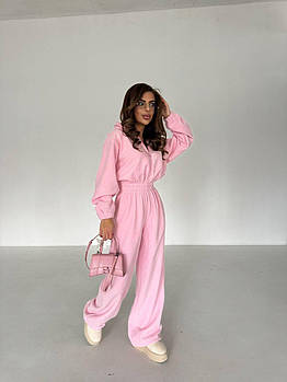 Жіночий флісовий комбінезон Polar S-M, L-XL рожевий