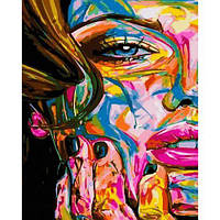 Картина за номерами пристрастний погляд набір для живопису з акриловими фарбами Rainbow Art