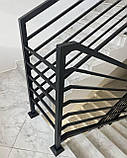 Зварні перила в стилі Лофт, фото 3