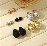Набір сережок "Fashion Jewelry" , 3 кольори, фото 2
