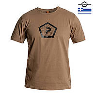 Брендова чоловіча футболка Pentagon Пентагон тактична зручна зі 100% бавовни койот нова
