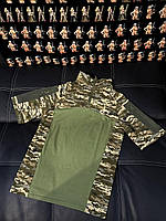 Брендова чоловіча футболка UBAKS Убакс піксель короткий рукав із бавовни для спорту чорна новинка