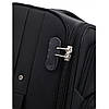Дорожня тканинна валіза на колесах Bonro Tourist маленька (невелика) S чорна з висувною ручкою і кодовим замком, фото 7
