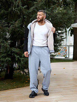 Кост.м чоловічий теплий з тринитки на флісі з кофтою на хутрі