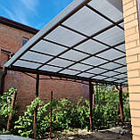 Односкатний навіс для автомобіля, фото 2