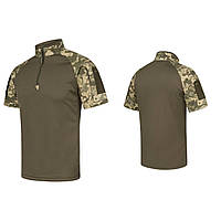 Брендова чоловіча футболка Убакс G4 короткий рукав пікселів/оліва стильна зручна новинка