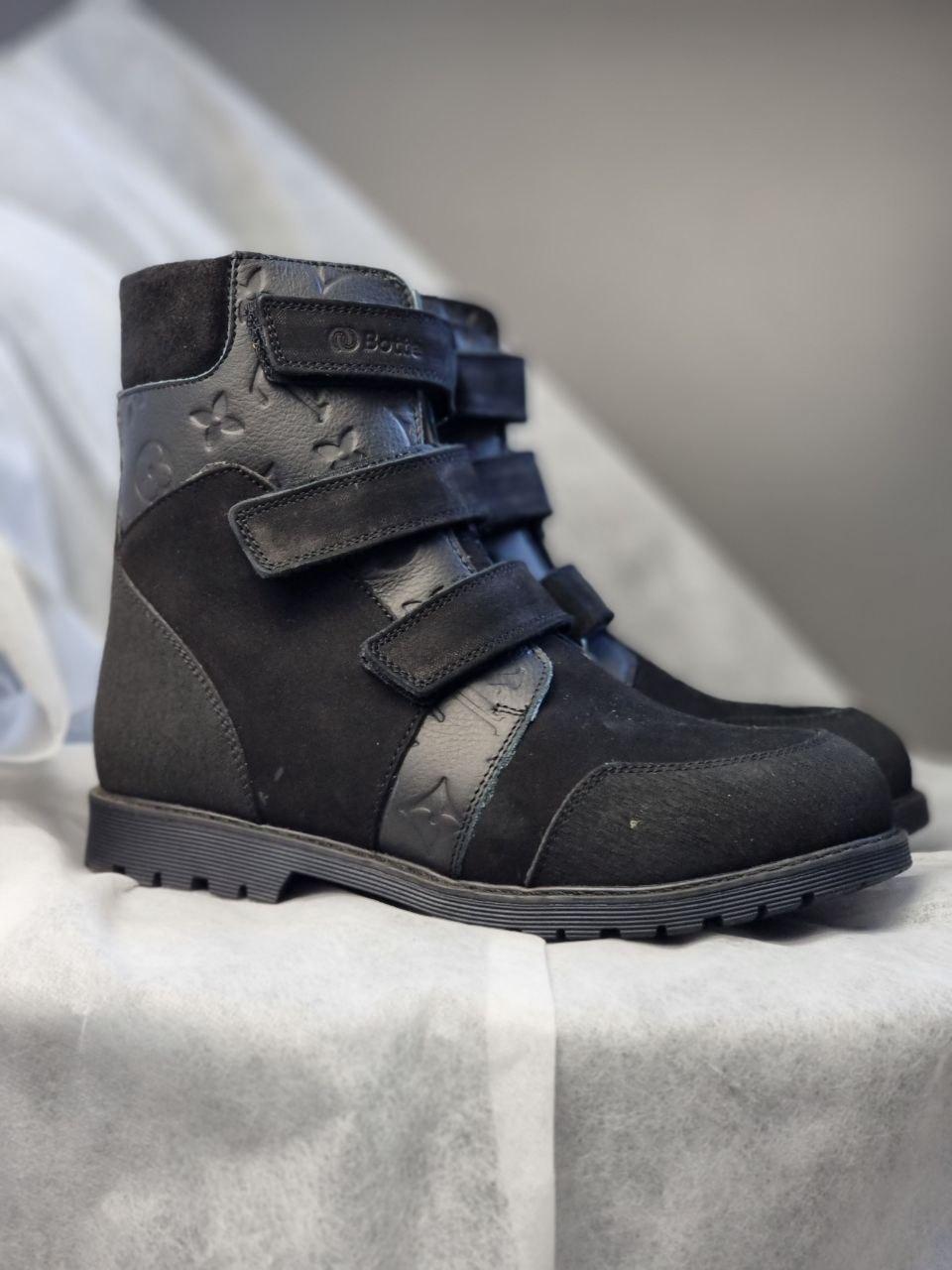 Дитяче ортопедичне взуття на зиму – черевики з супінатором для корекції вальгусу 38 р, фото 1