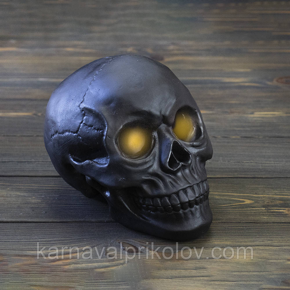 Череп світильник настільний S 13782 (чорний)