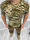 Брендова тактична футболка камуфляжна піксель ЗСУ унісекс зі 100% бавовни нова для військових ON-021 - фото 2 - id-p2787460274