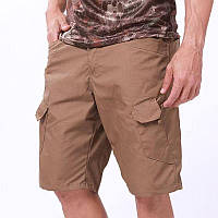 Брендові чоловічі тактичні шорти ESDY койот зручні для спорту з міцного матеріалу новинка