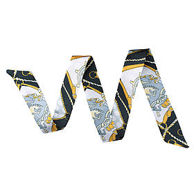 Хустинка-стрічка твіллі (85*4см) "Лісабон"