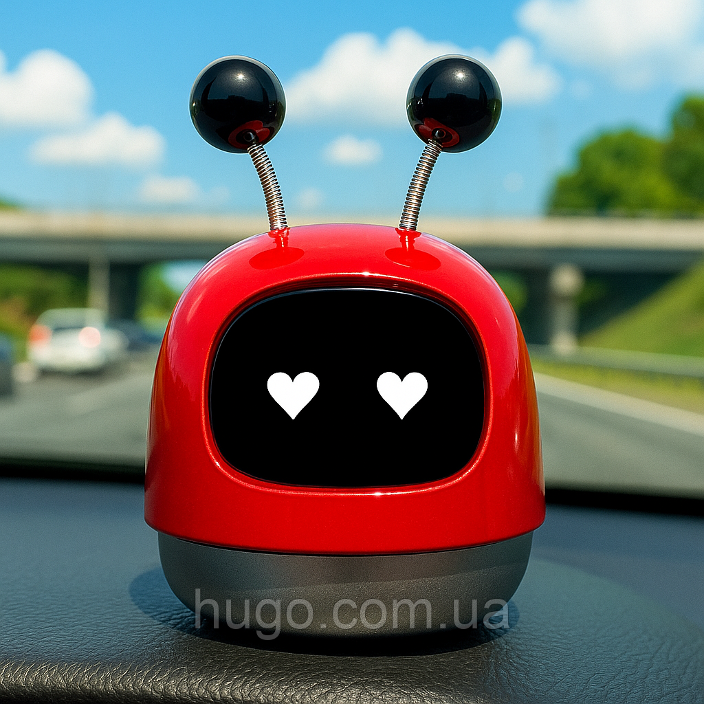 Автомобільний ароматизатор Робот, 9х6см, Червоний / Ароматизатор для авто / Освіжувач повітря в машину, фото 1