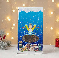 Новорічні фольговані пакети 20х35 №26 "Янгол" 100 штук яскраві подарункові пакети для свят