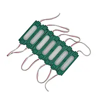 Світлодіодний модуль COB 2.0Вт 12вольт зелений IP67 з матовою лінзою Prolum 320077о