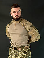 Брендова чоловіча бойова сорочка UBAKS Убакс камуфляж койот легка універсальна новинка