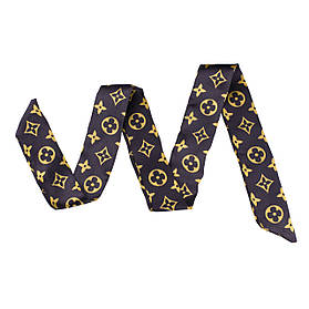 Хустинка-стрічка твіллі (85*4см) "Бургундія"