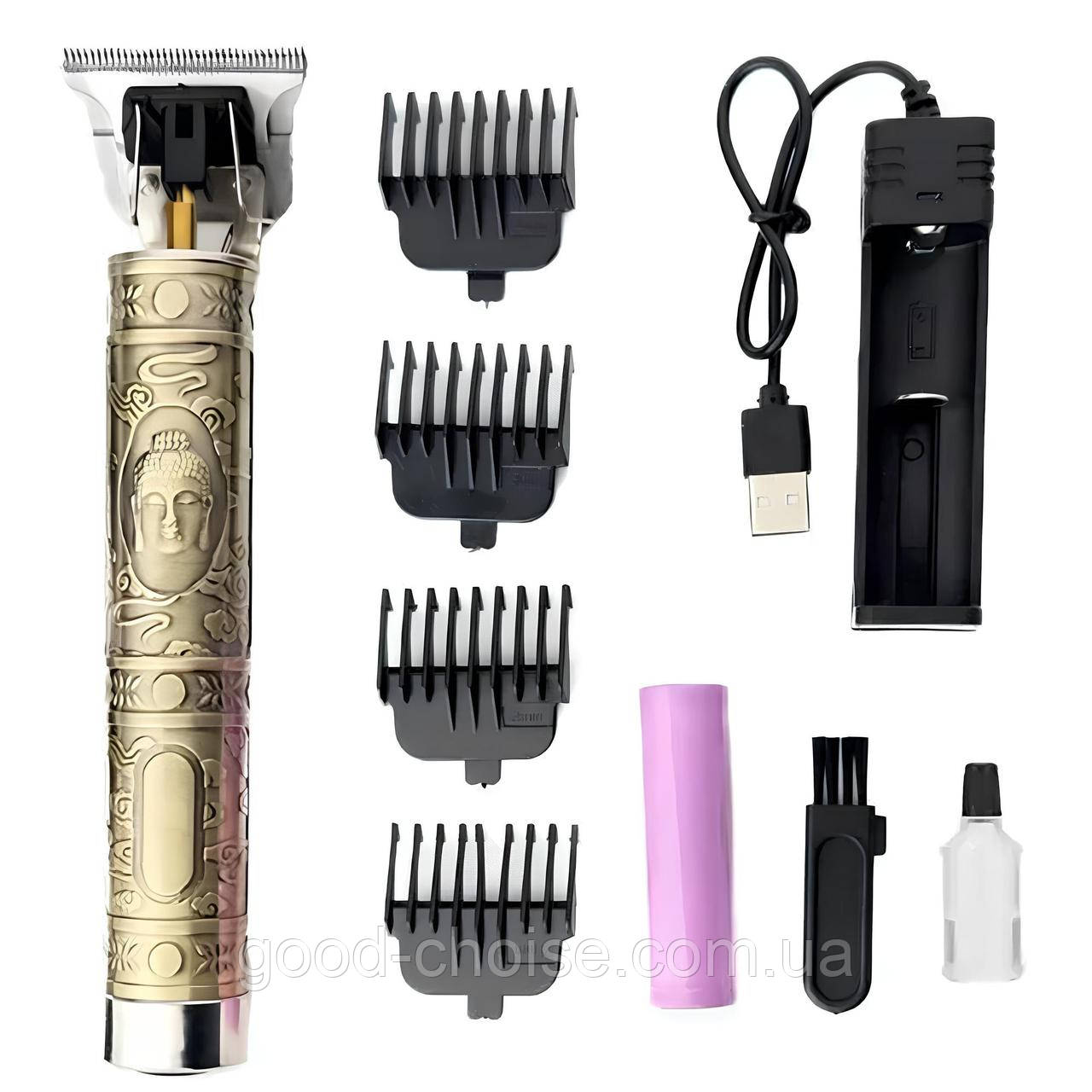 Бездротова стрижка MAXTOP MP-98 + 4 насадки / Бездротовий триммер для волосся, фото 1