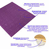 3D панель самоклеюча 700х770х3мм цегла Фіолетова (016-3) SW-000003248, фото 2