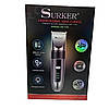 Бездротова машинка для стрижки волосся SURKER SK-558 + 4 гребеня / Тример бездротовий / Тример для стрижки волосся, фото 7