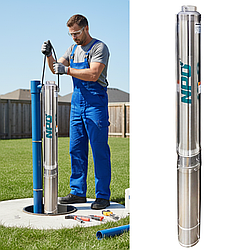 Потужний насос для свердловин 3150 Вт, до 13.5 куб. м / ., NPO 4SPWm 8-65-2,2 / Глибинний свердловинний насос