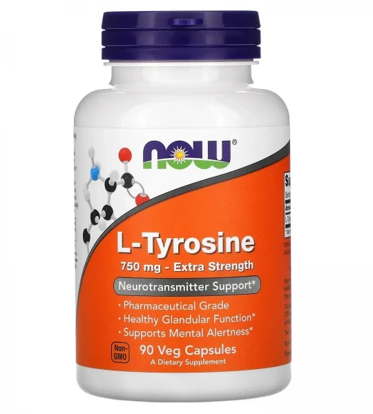 NOW Tyrosine 750 mg 90 капсул