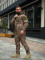 Брендовий тактичний костюм на флісі Soft Shell для чоловіків піксельний камуфляж новий зручний універсальний