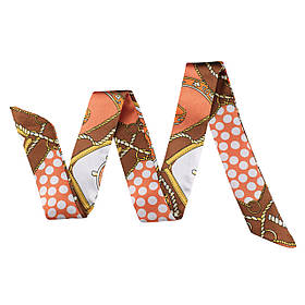 Хустинка-стрічка твіллі (85*4см) "Прованс"