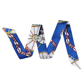 Хустинка-стрічка твіллі (85*4см) "Венеція"