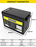 Акумулятор LiitoKala LiFePO4 12V 310 Ah LP-12310, LCD екран, USB + Type-C, фото 9