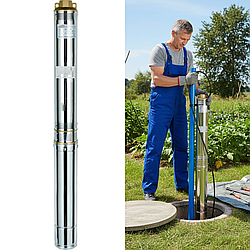 Занурювальний насос для свердловин, 1500 Вт, до 3 м³/год., NPO 75SWS 3-80-1,5 / Глибинний насос свердловин