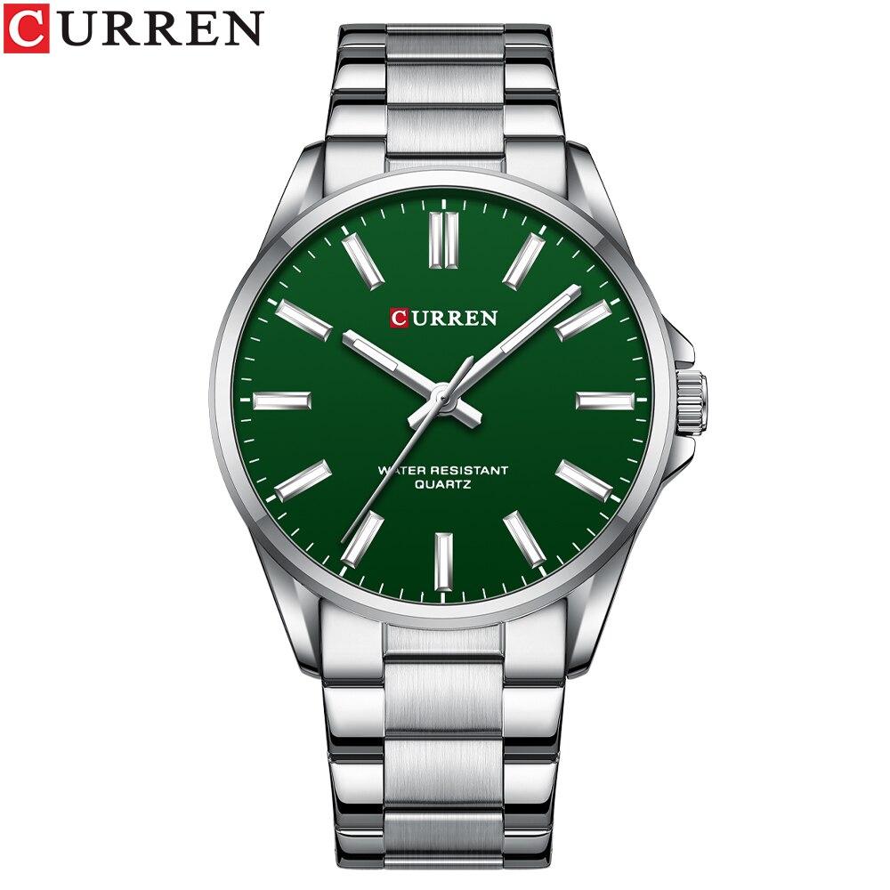 Curren 9090 Silver-Green, фото 1
