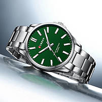 Curren 9090 Silver-Green, фото 4