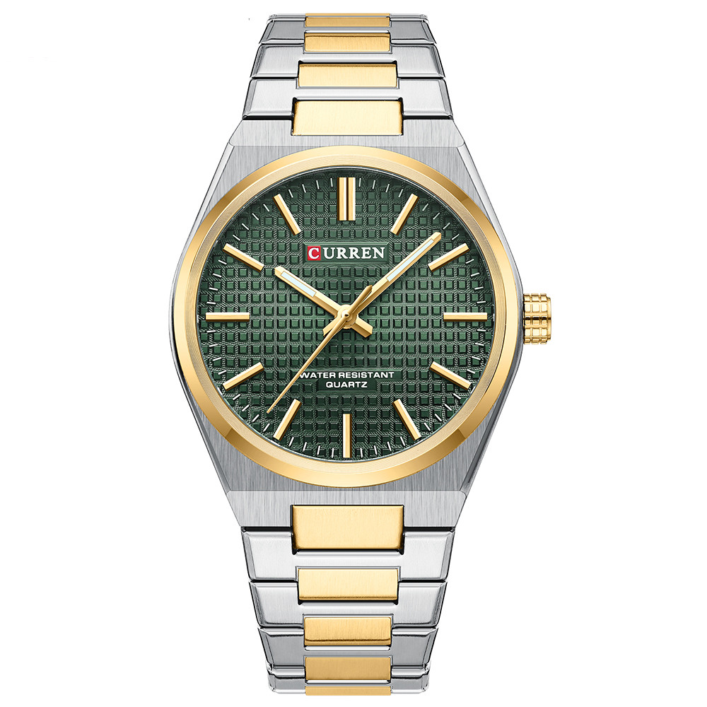 Curren 8439 Silver-Gold-Green, фото 1
