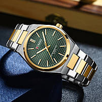 Curren 8439 Silver-Gold-Green, фото 4