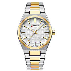 Curren 8439 Silver-Gold-White