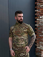Брендова чоловіча тактична літня сорочка UBACS Мультикам із коротким рукавом зручна новинка