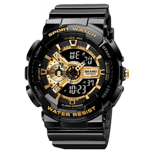 Skmei 1688 Black-Gold, фото 1