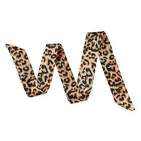 Хустинка-стрічка твіллі (85*4см) "Леопардовий"