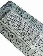 Магнітна клавіатура ATTACK SHARK X82 PRO HE white Contour Бездротова Ігрова RGB. 2.4G/Bluetooth/Кабель. Батарея 5000mAh.