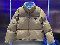 Куртка бежева євро зима жіноча прада коротка Prada s