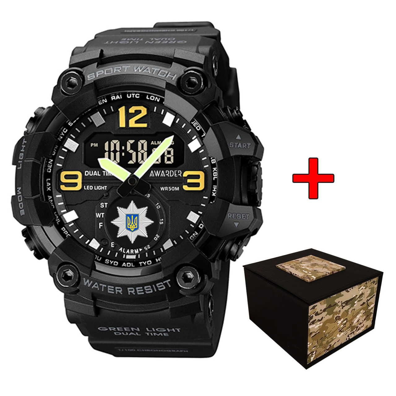 Awarder 003BKPO Поліція Чорні + Коробка., фото 1