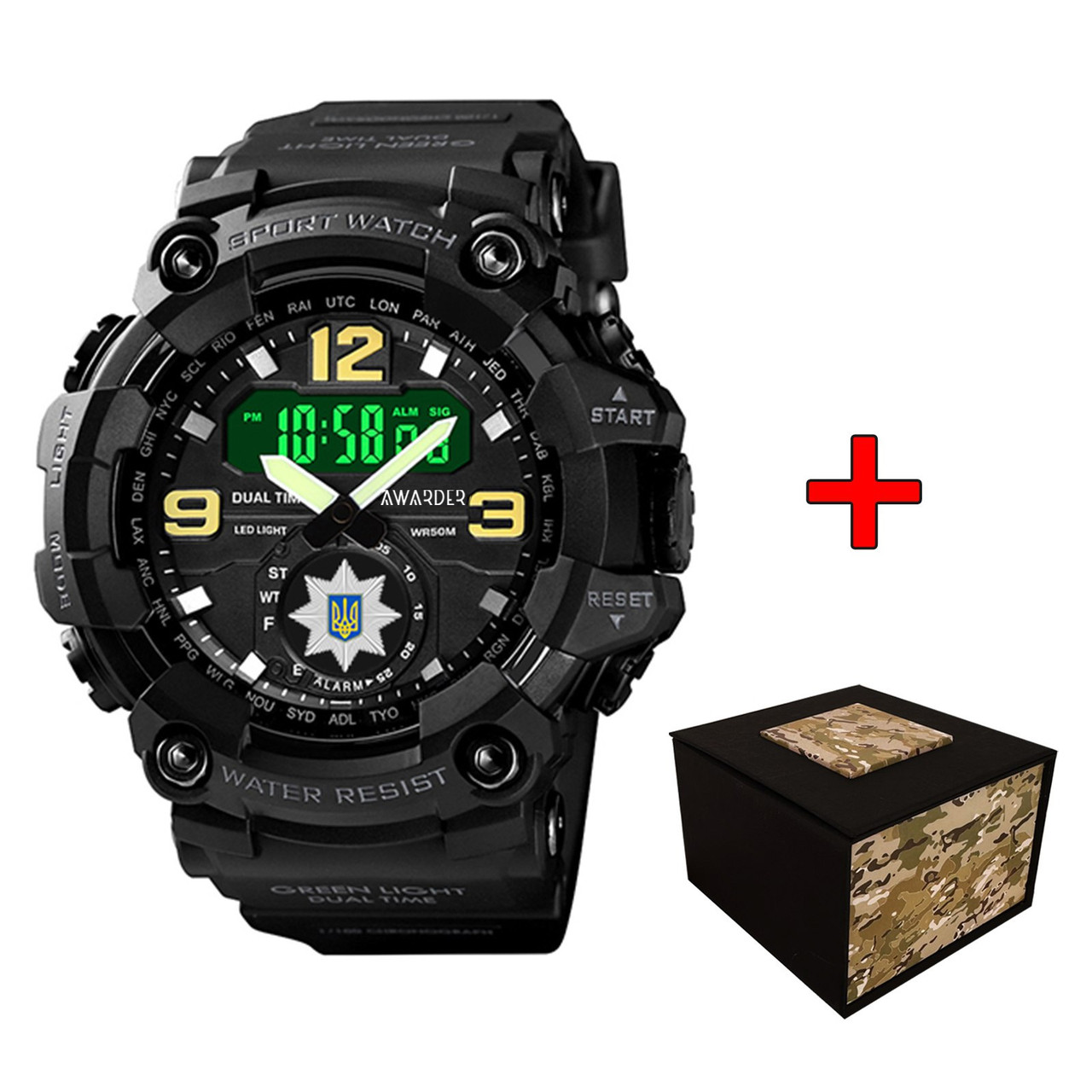 Awarder 004BKTPO Поліція Чорні + Коробка., фото 1