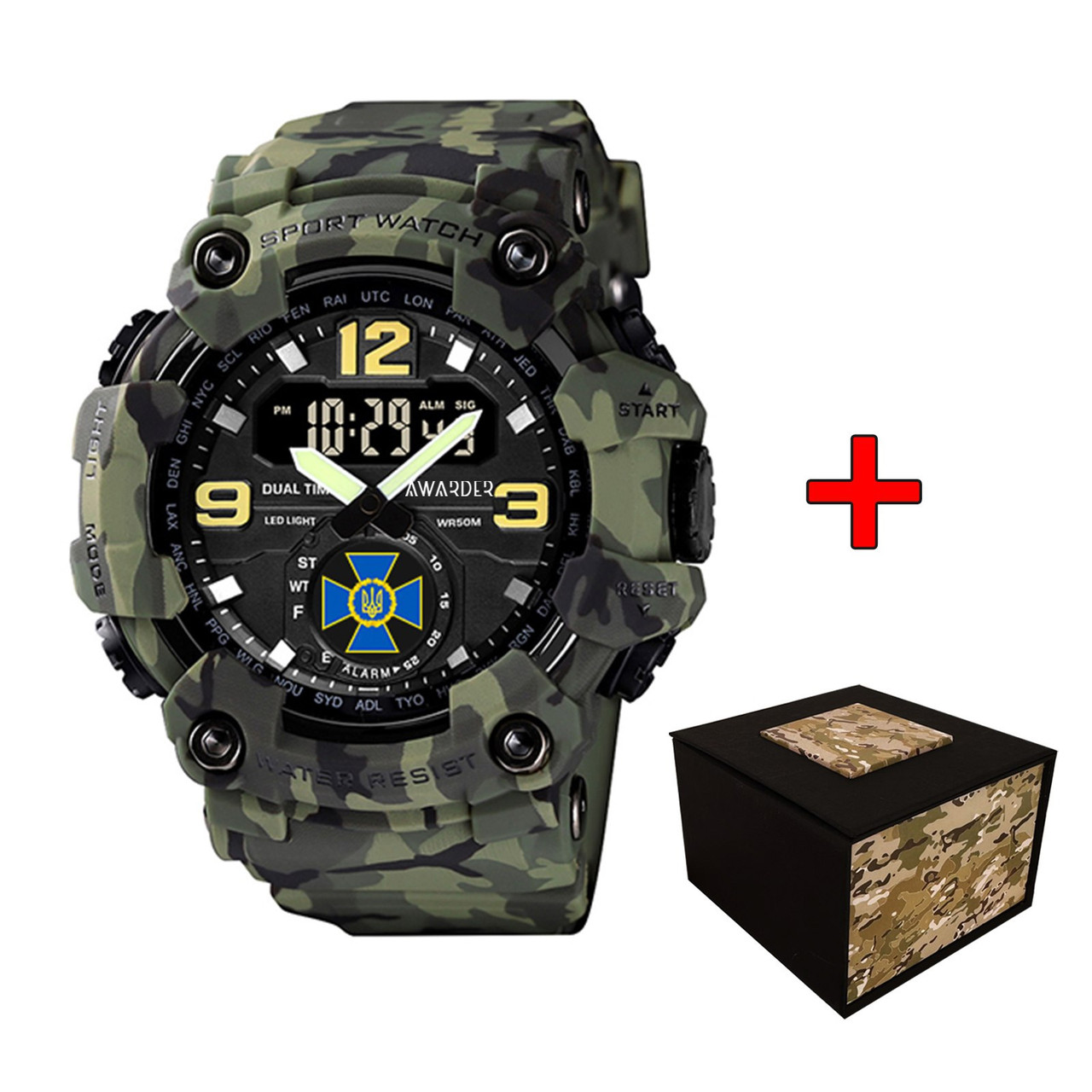 Awarder 004CMGRSBU СБУ Зелений камуфляж + Коробка., фото 1