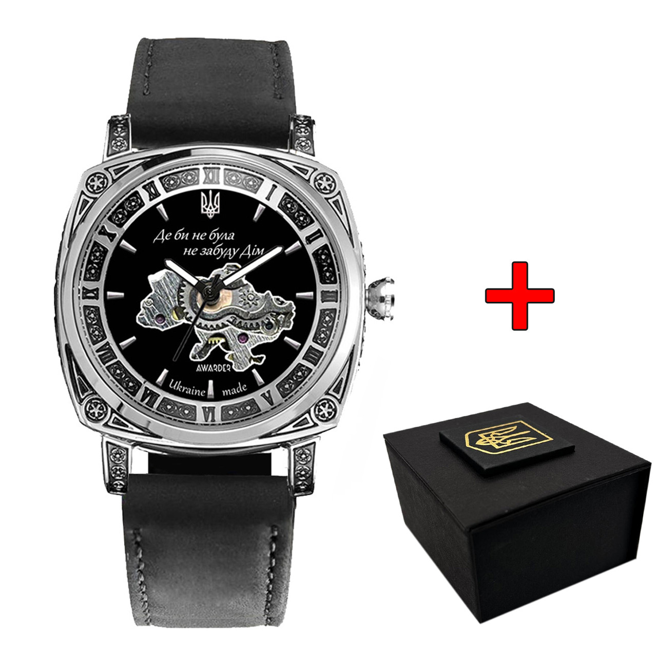 Awarder 021-3D Де би не була Silver-Black-Black Leather, фото 1