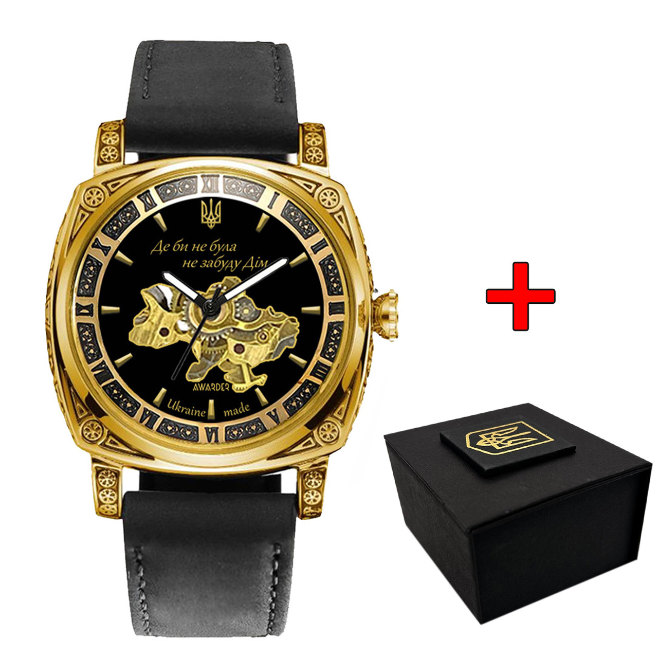 Awarder 021-3D Де би не була Gold-Black-Black Leather, фото 1