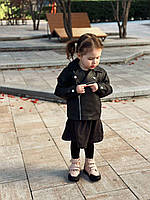 Дитячі рожеві ортопедичні шкіряні демісезонні черевики на липучках на хутрі 30 р, фото 6