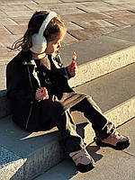 Дитячі ортопедичні черевики на зиму для дівчинки на липучках 27 розмір, фото 7