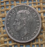 5 песет 1975 року. (80) Iспанiя, фото 2