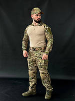 Брендовий новий комплект для активного відпочинку Han Wild Хан Уайлд: Убакс, штани, наколінники, ремінь, кепка мультикам